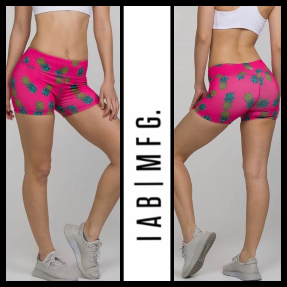 NWOT ISB|MFG Hot Pink Pineapple Shorts